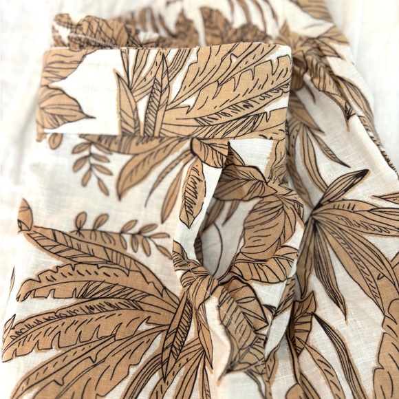 Floral Linen Wide-Leg Pant - Picture 2 of 6